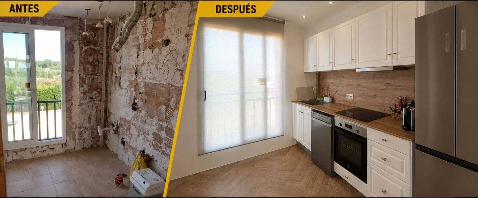 Cocina2 — antes vs después
